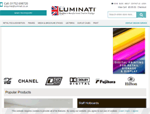 Tablet Screenshot of luminati.co.uk